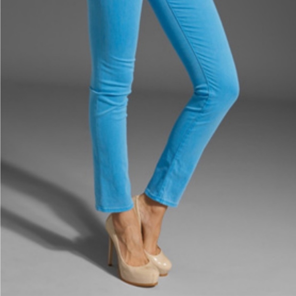 ⭐️ AG Adriano Goldschmied The Stilt Cigarette Leg Blue Pants 27R - Picture 6 of 16